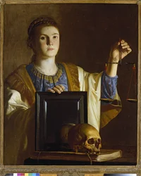 Truth presenting a Mirror to the Vanities of the World, ca. 1620-1630
